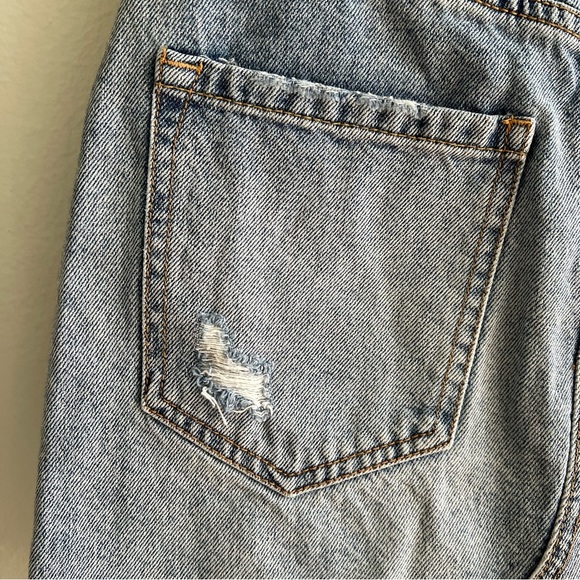 Free People Brea Cutoff Skirt in Mile High Blue Size 24 - Picture 10 of 16